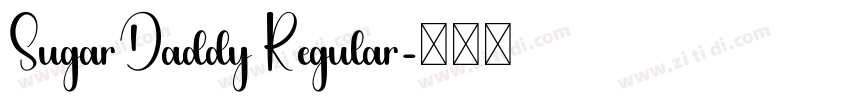 SugarDaddy Regular字体转换